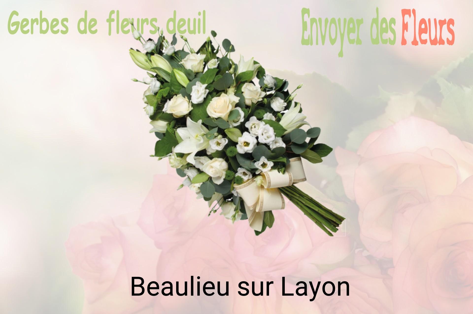 Gerbe de fleurs de deuil livrée à Beaulieu-sur-Layon